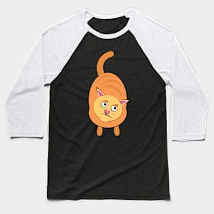 Cute Funny Cat Baseball T-Shirt